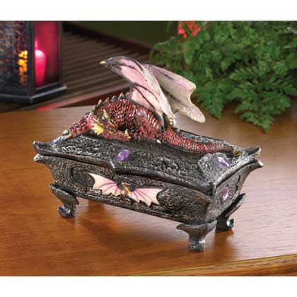 Pink Dragon Treasure Box